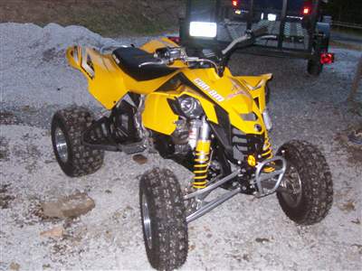 I'm terrified everytime I jump my quad even though I race motocross. I try not to let it show.
